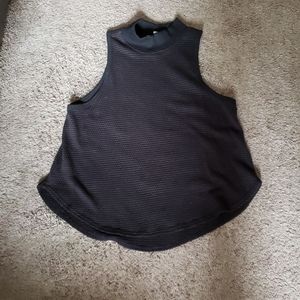 Silence + Noise black mesh high neck top sz S